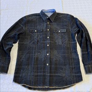 Arnold Zimberg Black Button Down Shirt